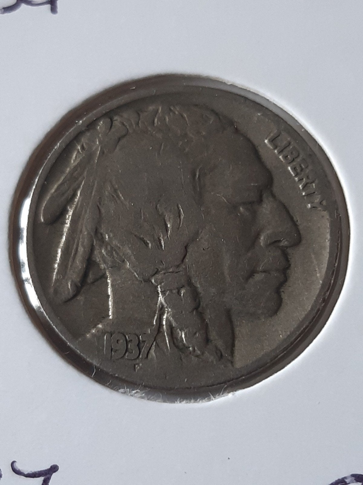 five cents 1937 buffalo usa kk  f.5.11, Ophalen of Verzenden, Noord-Amerika