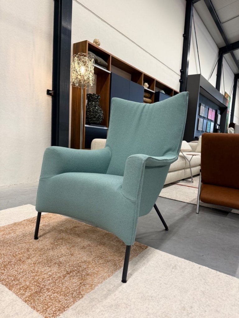 Nieuw Pode Transit Two Fauteuil blauw stof Design Stoel, Leolux, Info@leolux.nl, Nieuw, 75 tot 100 cm