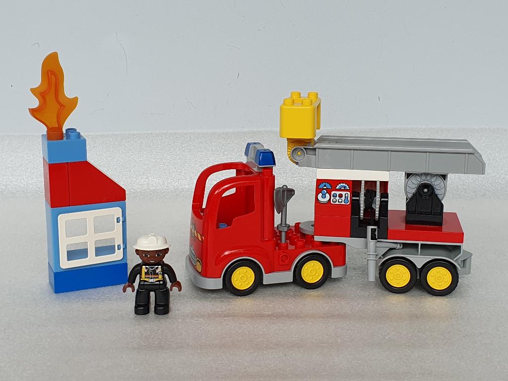 Lego Duplo 10592: Brandweertruck, Gebruikt, Ophalen of Verzenden, Compleet, Duplo
