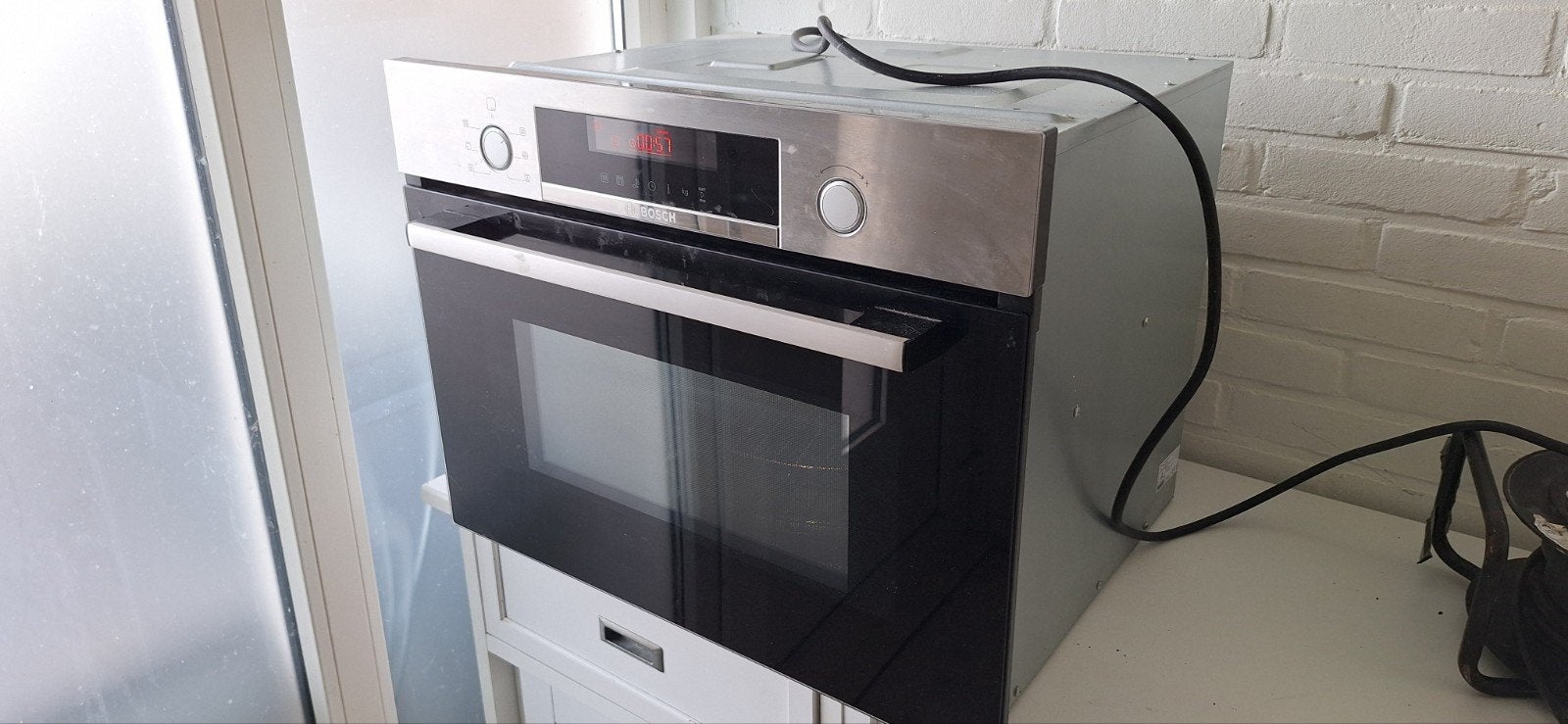 Bosch combimagnetron, Witgoed en Apparatuur, Ovens, Ophalen, 45 tot 50 cm, Gebruikt, Bosch