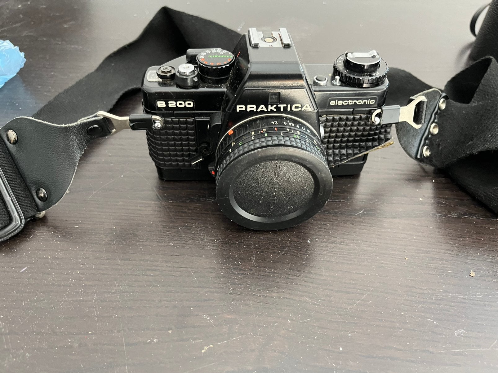 Praktica B200 fotocamera met toebehoren, Ophalen of Verzenden, Zo goed als nieuw, Spiegelreflex, Overige Merken