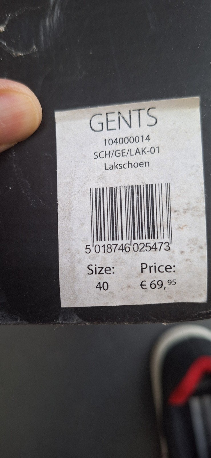 GENTS Zwarte Lakschoenen Maat 40, Zwart, GENTS, Nieuw, Ophalen of Verzenden