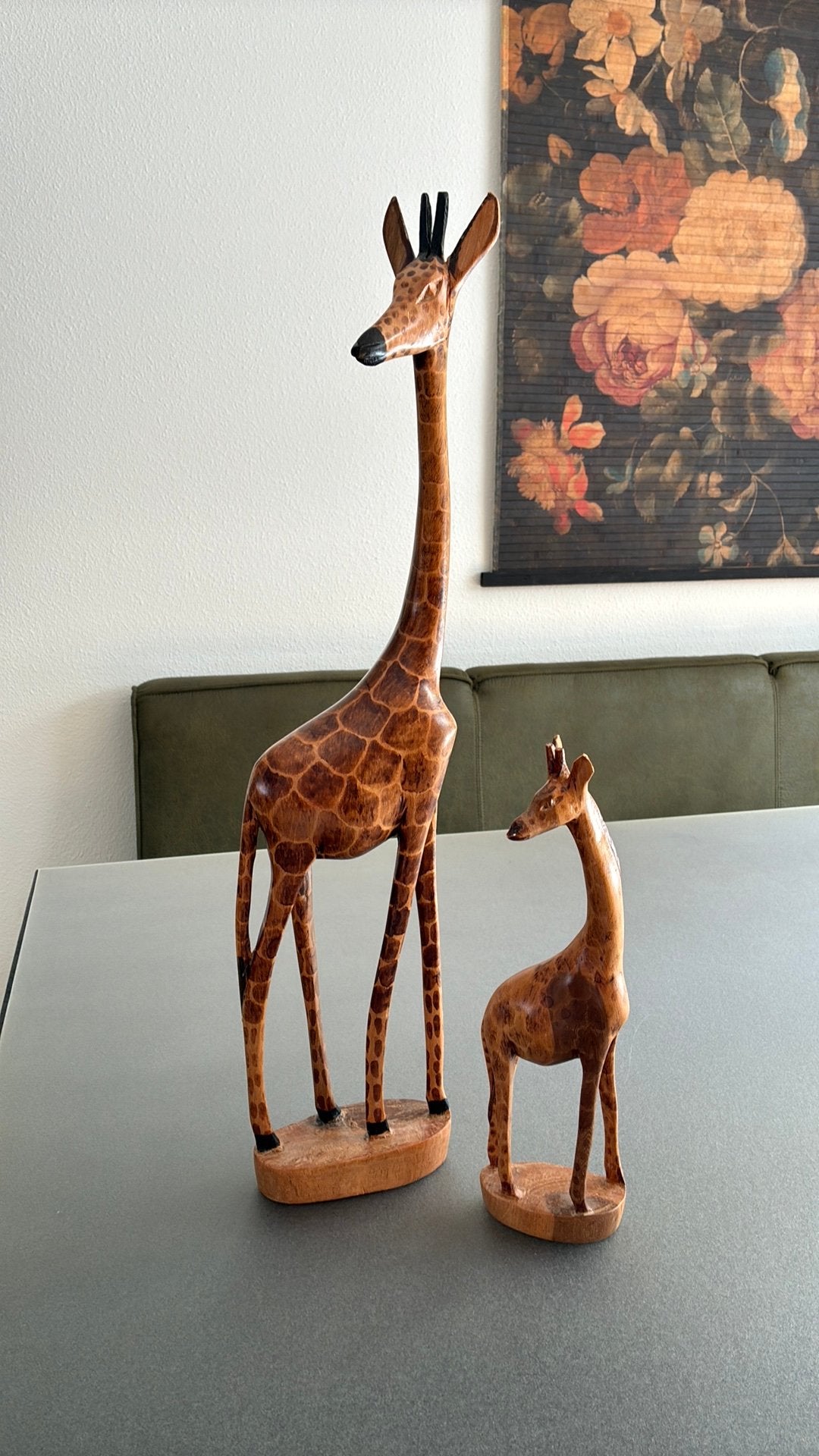 Woondecoratie houten giraffe, Ophalen, Hout, Gebruikt, Overige stijlen