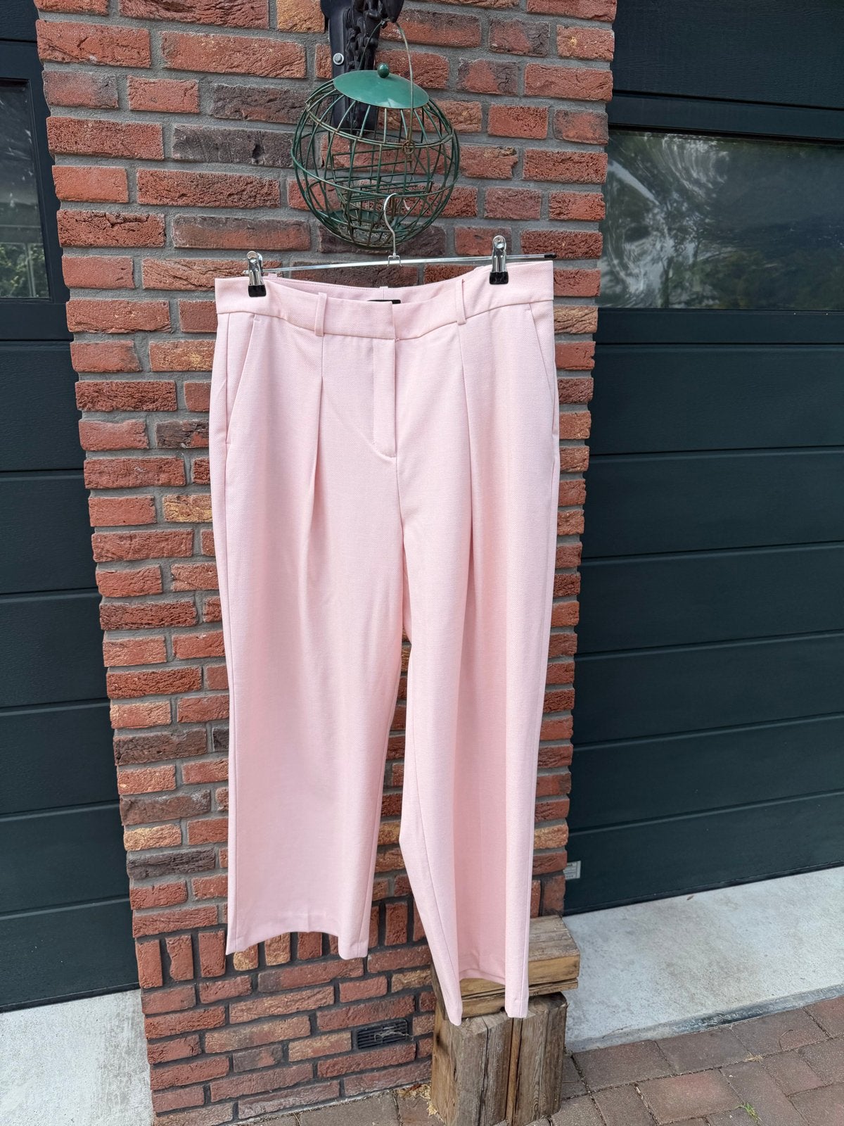Nieuwe roze bandplooi dames pantalon C&A maat 44, Verzenden, Maat 42/44 (L), Nieuw, Roze