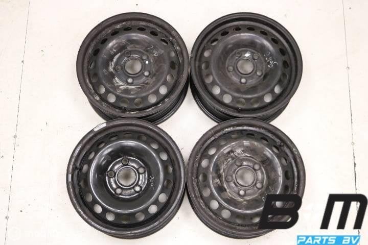 Originele 15 inch stalen velgen VW Golf 5 1K0601027T, Gebruikt, Velg(en)