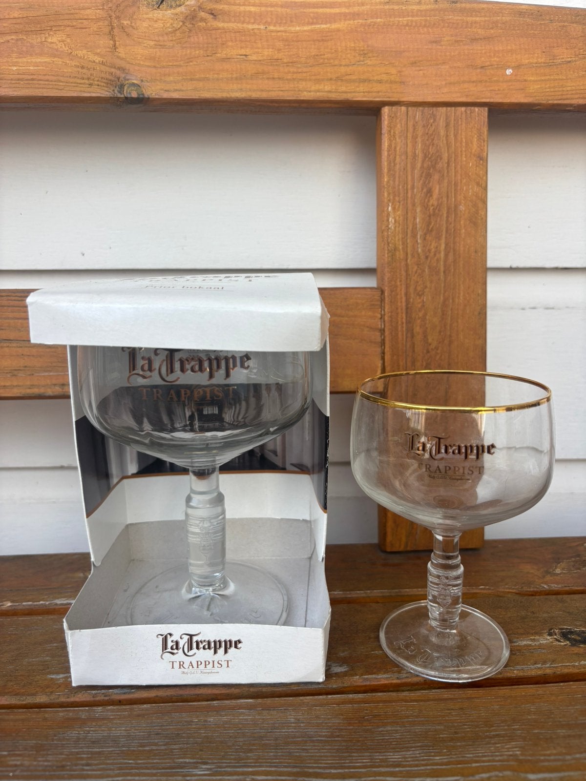 La Trappe Trappist bokaal 25 cl  bokaal mini 15 cl bier glas, Verzamelen, Biermerken, Ophalen of Verzenden, Glas of Glazen, La Trappe