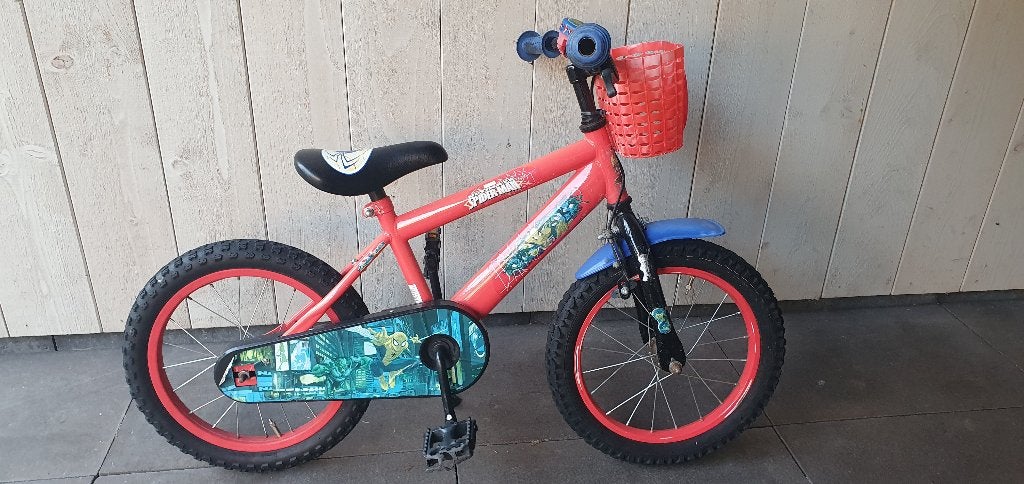 Kinderfiets jongen 16 inch, Ophalen of Verzenden, Gebruikt, Terugtraprem, 16 tot 20 inch