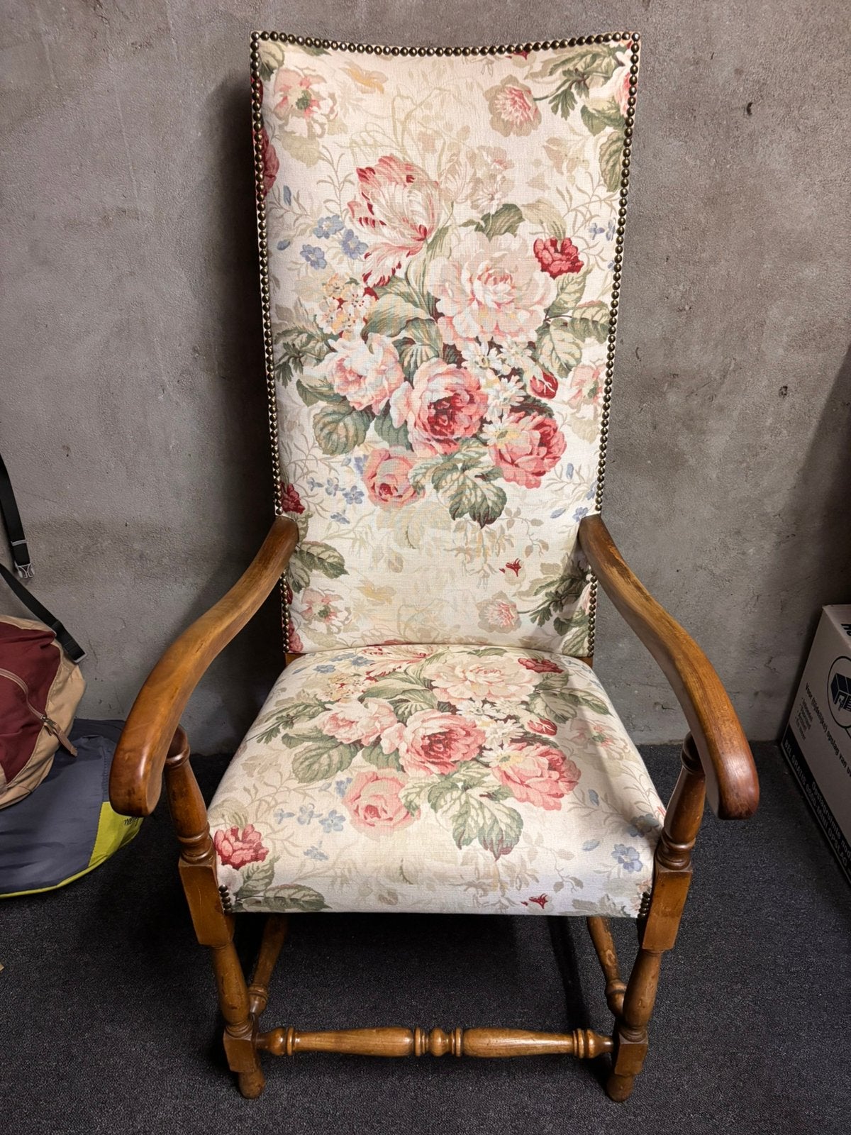 Biedermeier stoel, Ophalen