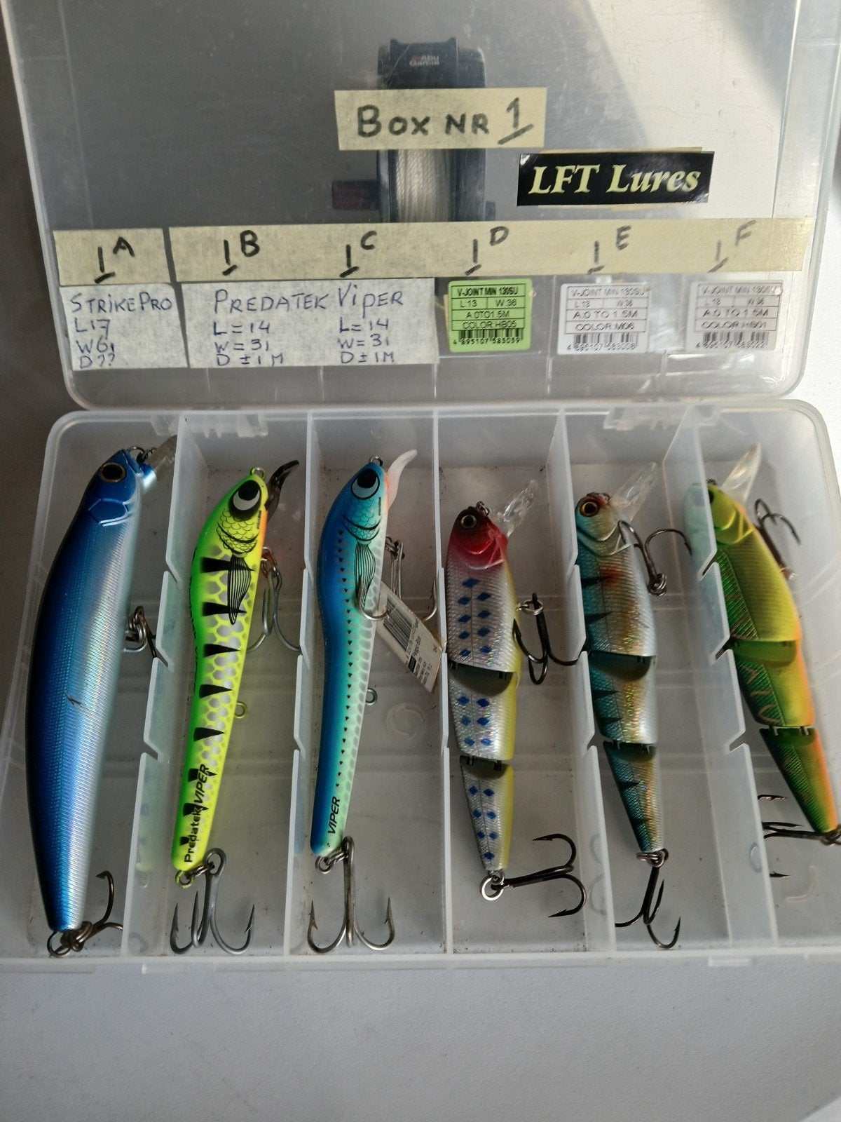 Hardbaits en Softbaits div uitvoeringen, Ophalen, Zo goed als nieuw