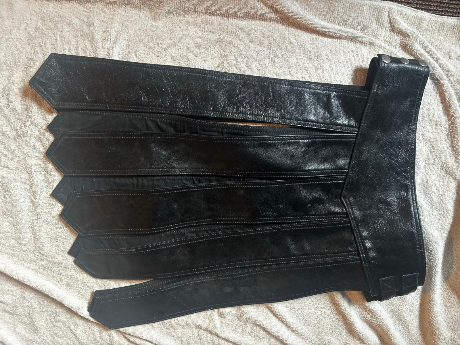 Leren Gladiator Rok - Perfect voor Fetish Party's, Zwart, Ophalen of Verzenden, Zo goed als nieuw, Maat 36 (S)