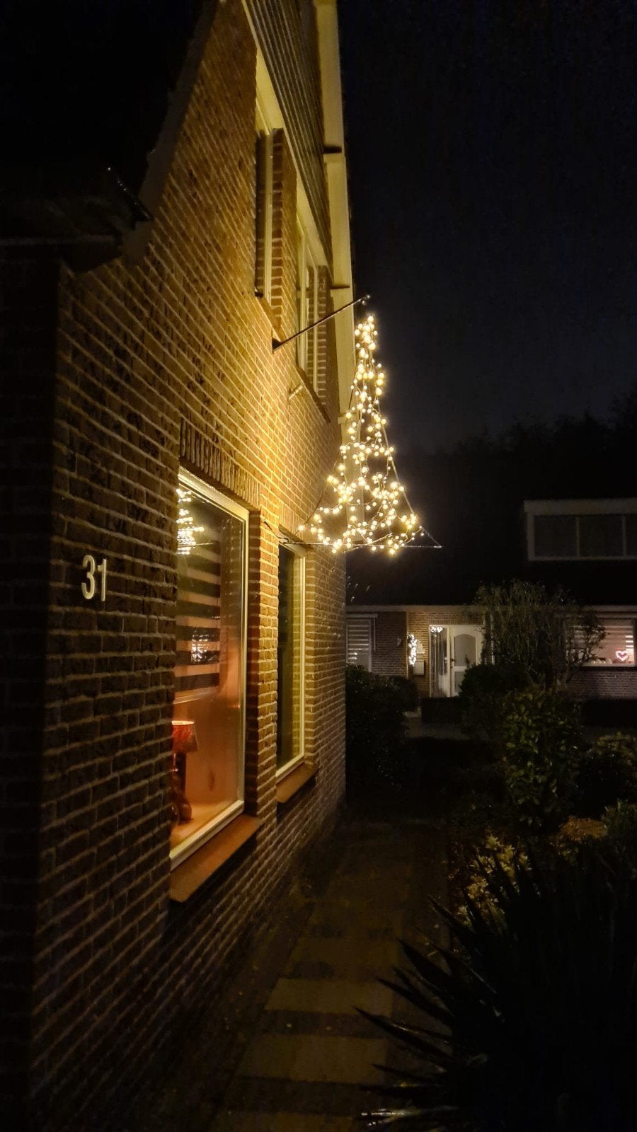 Fairybell hangende kerstboom 240LED warm wit (150 cm), Ophalen, Zo goed als nieuw