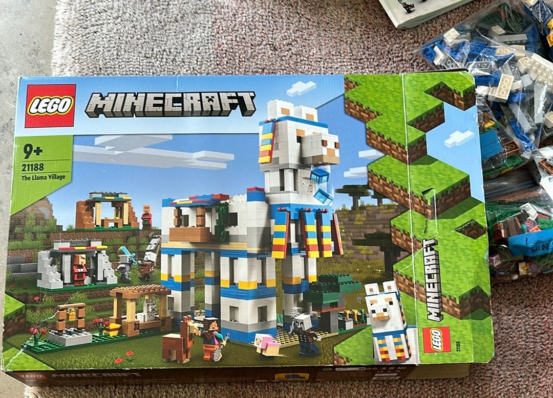 LEGO Minecraft set 21188, het lamadorp, Gebruikt, Minecraft, Lego, Ophalen of Verzenden