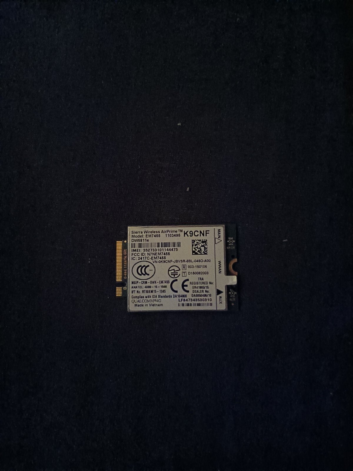 Sierra Wireless AirPrime EM7455 4G LTE WWAN Module, Ophalen of Verzenden, Gebruikt