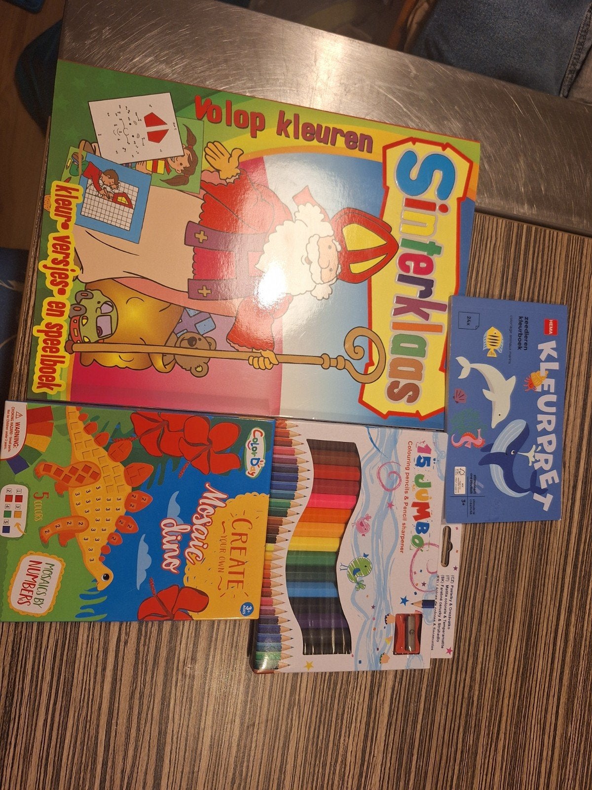Sinterklaas Kleurboek, Jumbo Potloden & Kleurpret Set, Ophalen, Nieuw, Knutselen