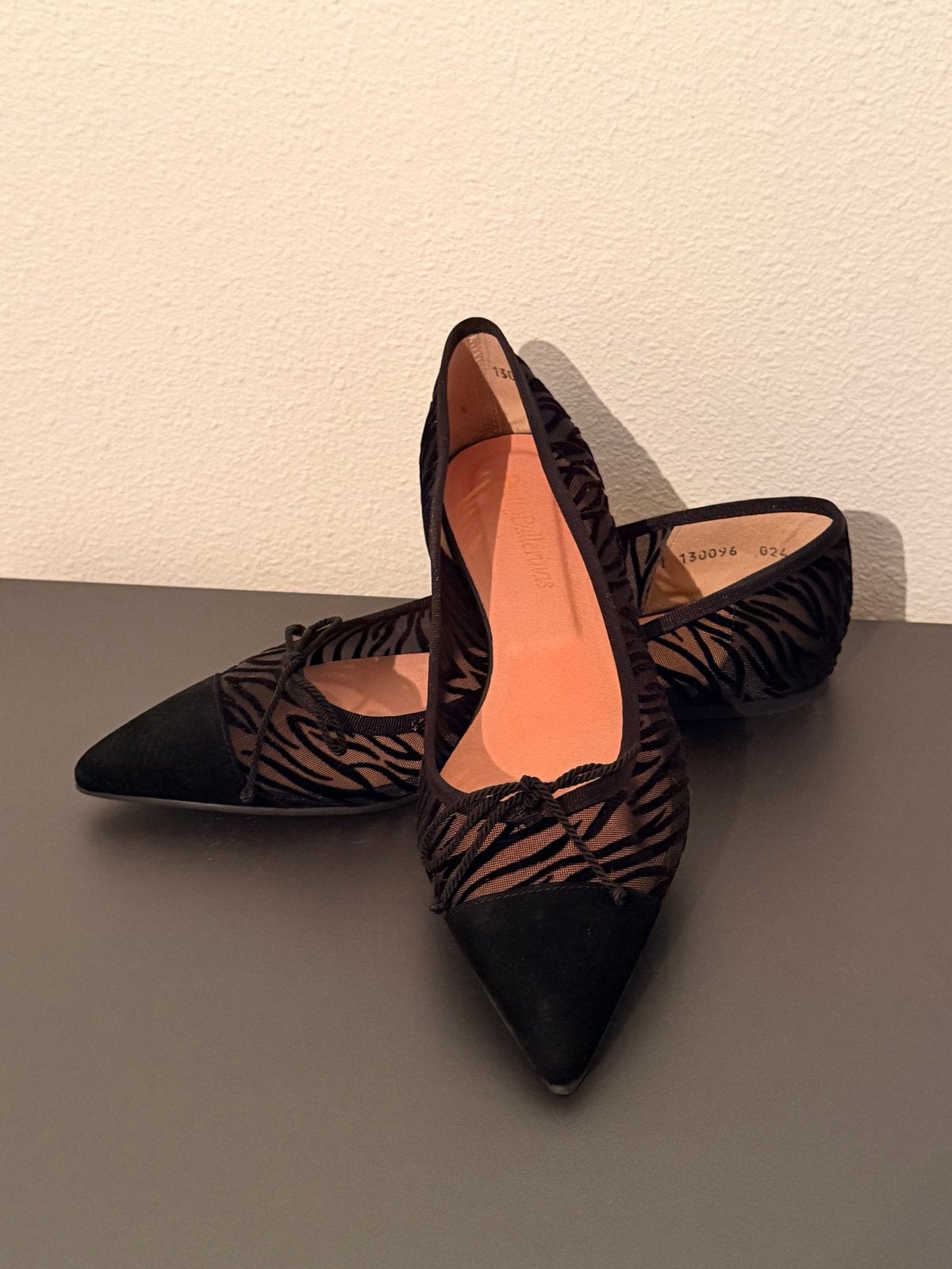 PrettyBallerinas Ballerina's met zebraprint maat 41, Ophalen of Verzenden, Gedragen, Zwart, Ballerina's