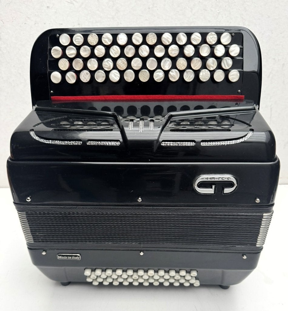 GIULIETTI knop-accordeon met melodiebassen, Muziek en Instrumenten, Accordeons, Overige merken, Overige formaten, Met koffer, Ophalen of Verzenden