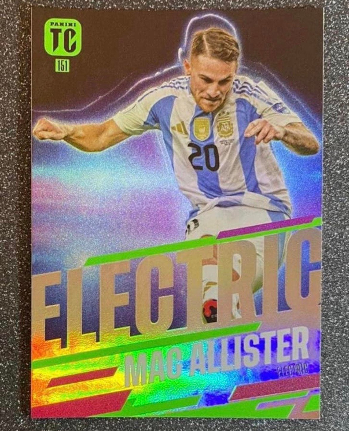 Panini Top Class 2025   ELECTRIC   MAC ALLISTER   ARGENTINA, Verzenden, Zo goed als nieuw, Plaatje