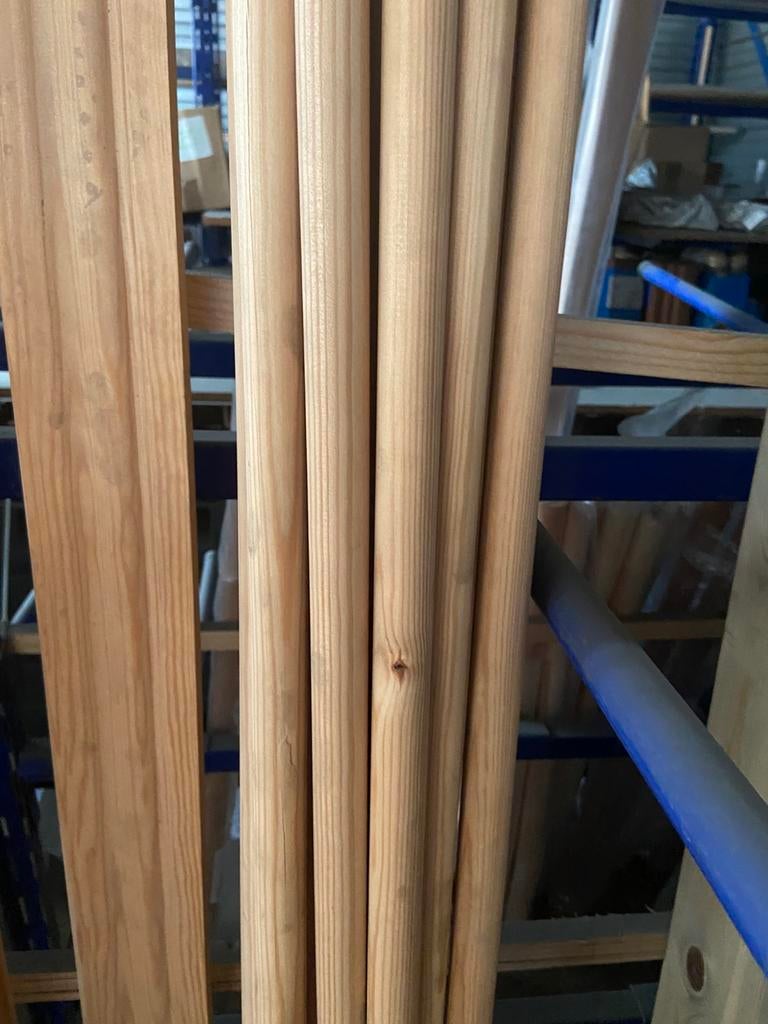 Ronde stok grenen 23 x 2400, Doe-het-zelf en Verbouw, Hout en Planken, Ophalen, Minder dan 25 mm, Grenen, Overige typen