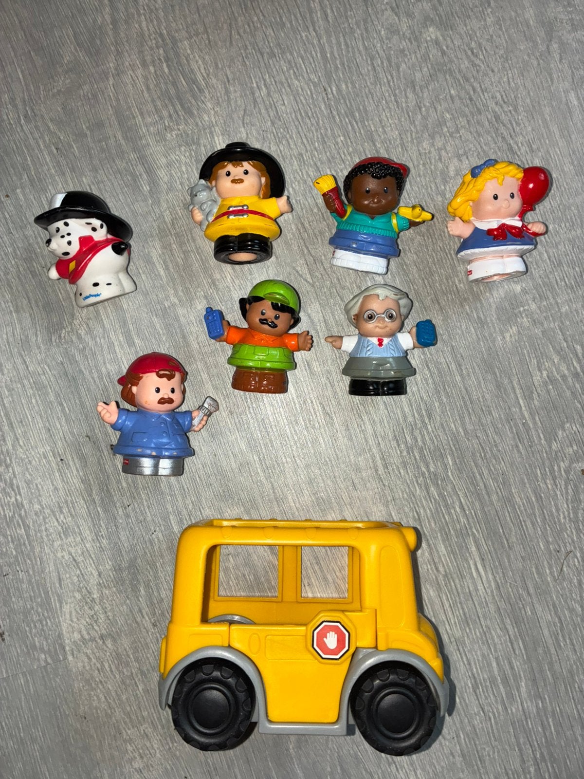 Little people poppetjes hond en bus, Ophalen of Verzenden, Zo goed als nieuw, Speelset