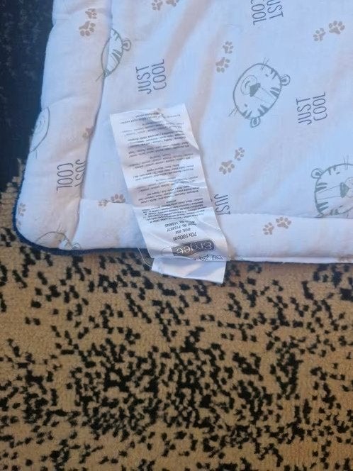 Boxkleed 2 kanten met tijgers en wit met blauw, Kinderen en Baby's, Onbekend, Ophalen of Verzenden, Zo goed als nieuw, Ergee