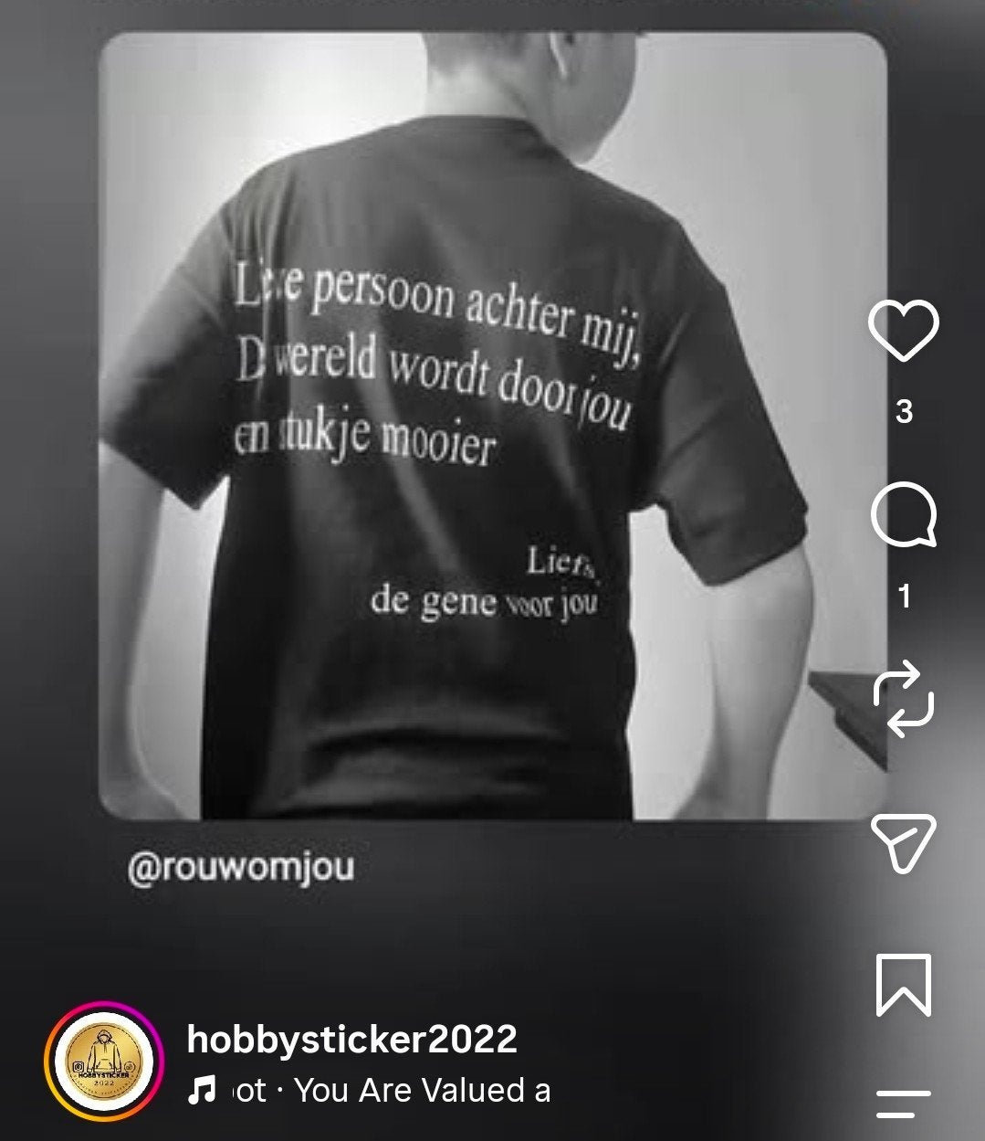 Winactie gratis T-shirt met inspirerende tekst, Maat 38/40 (M), Zwart, Nieuw, Ophalen of Verzenden