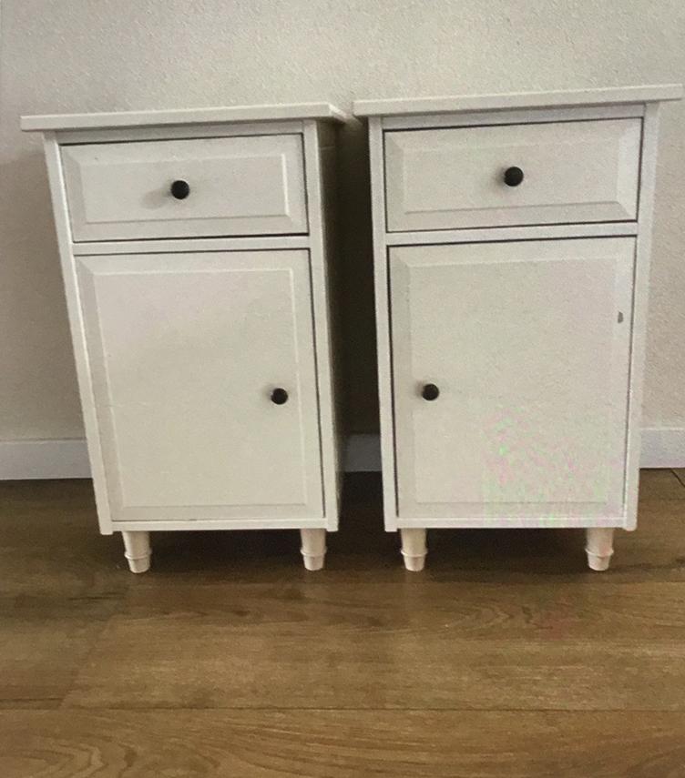 Ikea nachtkastjes wit gratis, Ophalen, Gebruikt, Minder dan 45 cm