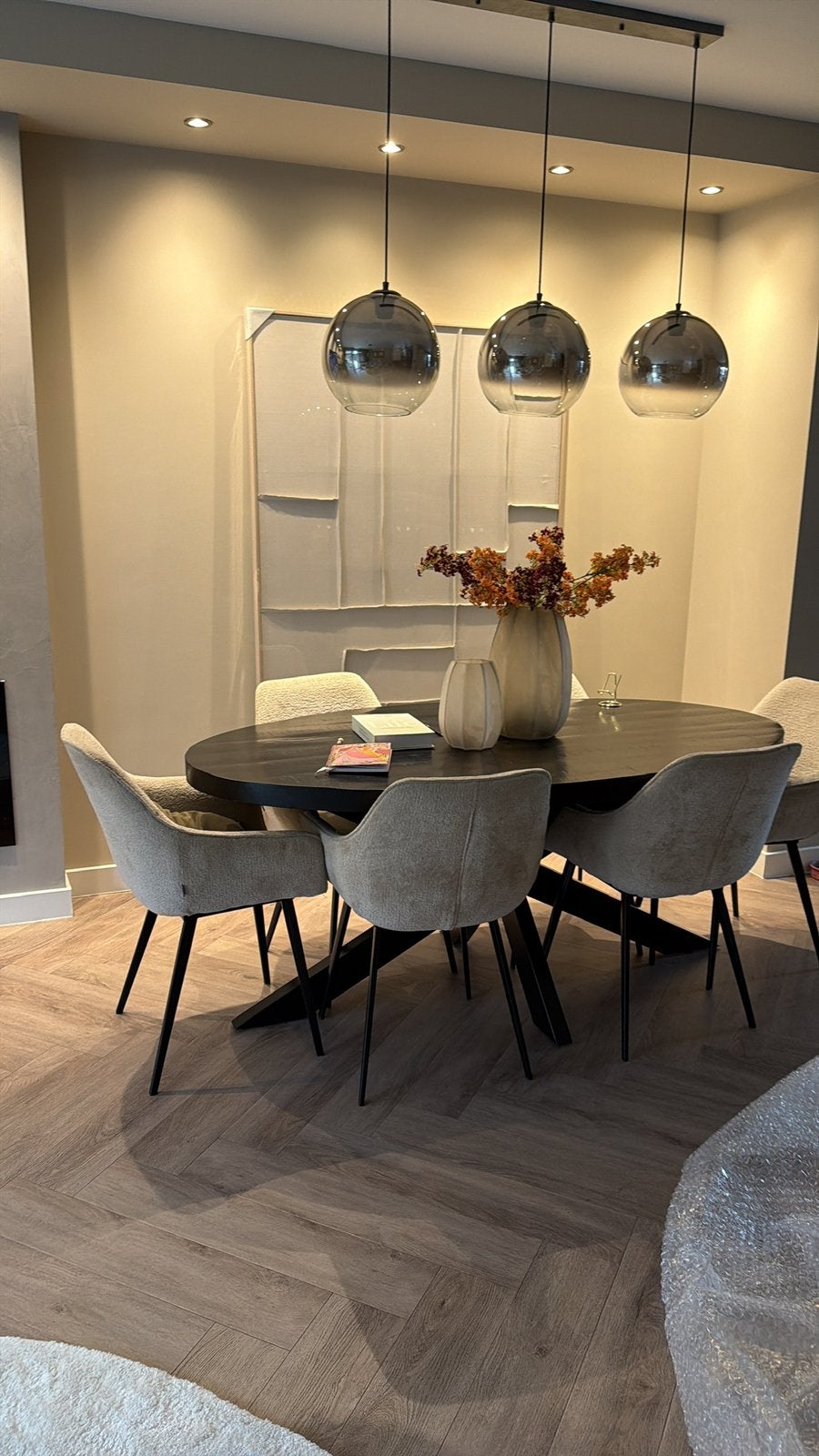 Ovale eettafel 180, Gebruikt, Overige materialen, 100 tot 150 cm, Industriel, scandinavisch, japandisch/scandinavisch