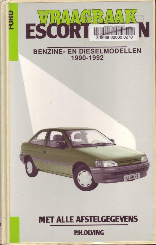 Vraagbaak Ford Escort en Orion  1990-1992, Ophalen of Verzenden