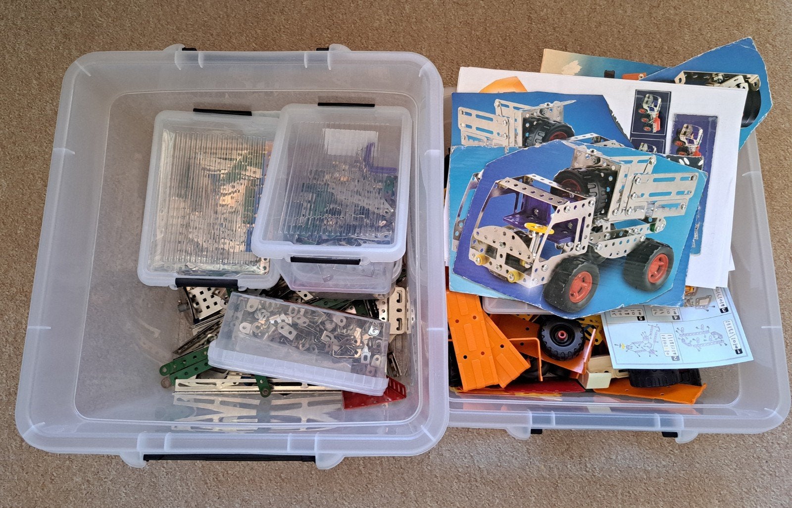 Grote partij Meccano constructiespeelgoed, Verzenden, Gebruikt, Overige merken