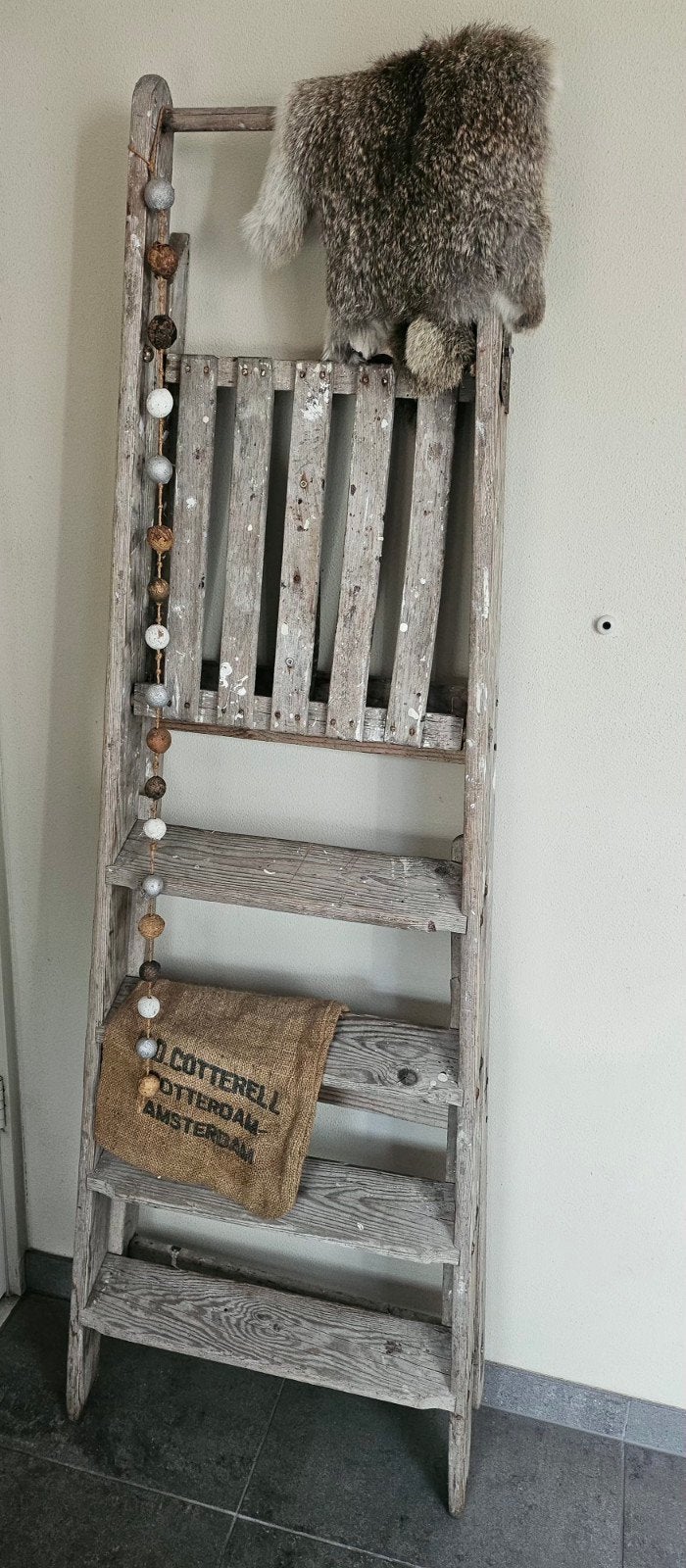 oude houten trap, Ophalen