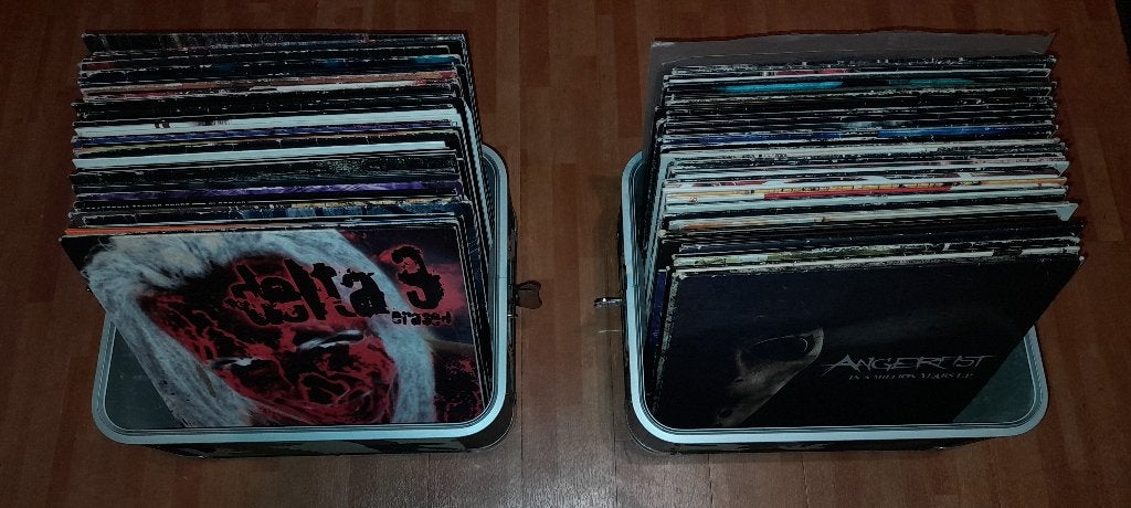 Hardcore / Gabber vinyl – ruilen tegen 53 gezocht, Ophalen, LP, Gebruikt, Originele persing