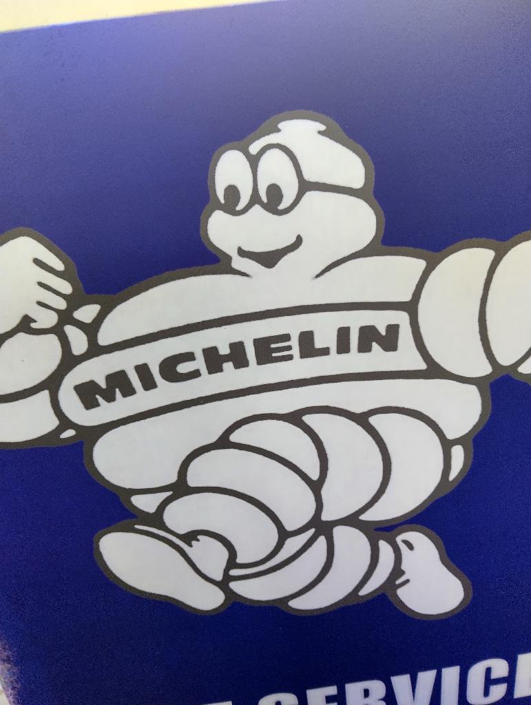 MICHELIN Tyre Services  (70x50cm), Verzamelen, Ophalen of Verzenden, Gebruikt, Reclamebord