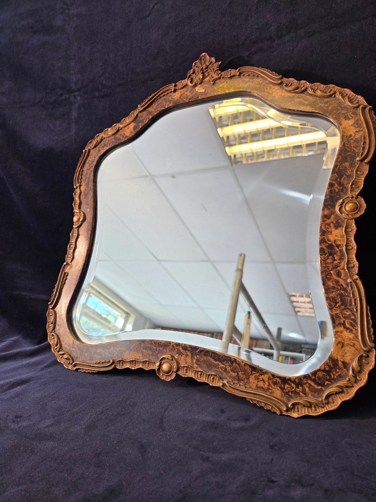 Vintage spiegel met mooie goudkleurige klassieke lijst, Huis en Inrichting, Ophalen