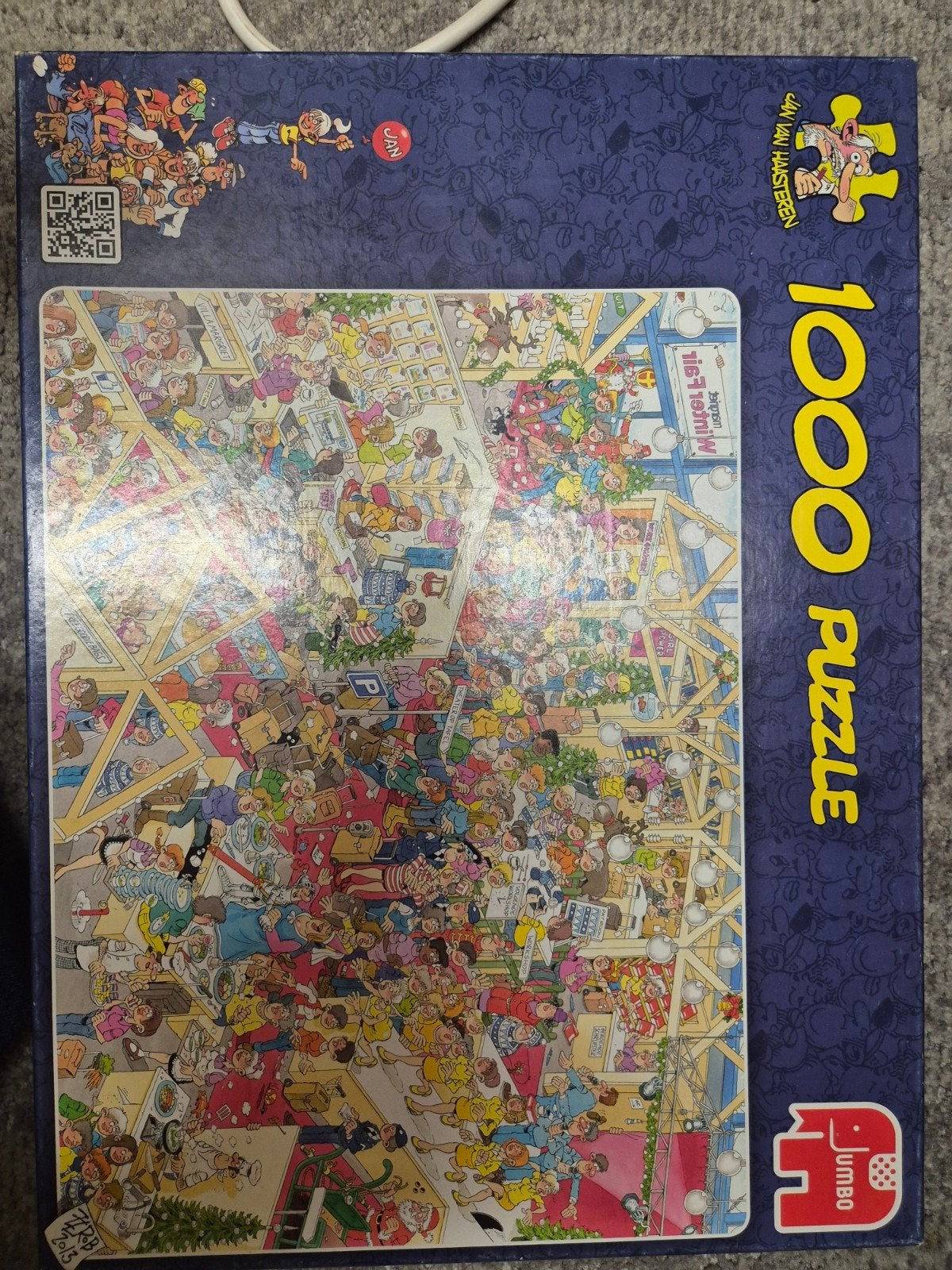 Jan van Haasteren 1000 stukjes puzzel - De Kerstboom, Ophalen of Verzenden, 500 t/m 1500 stukjes, Zo goed als nieuw, Legpuzzel