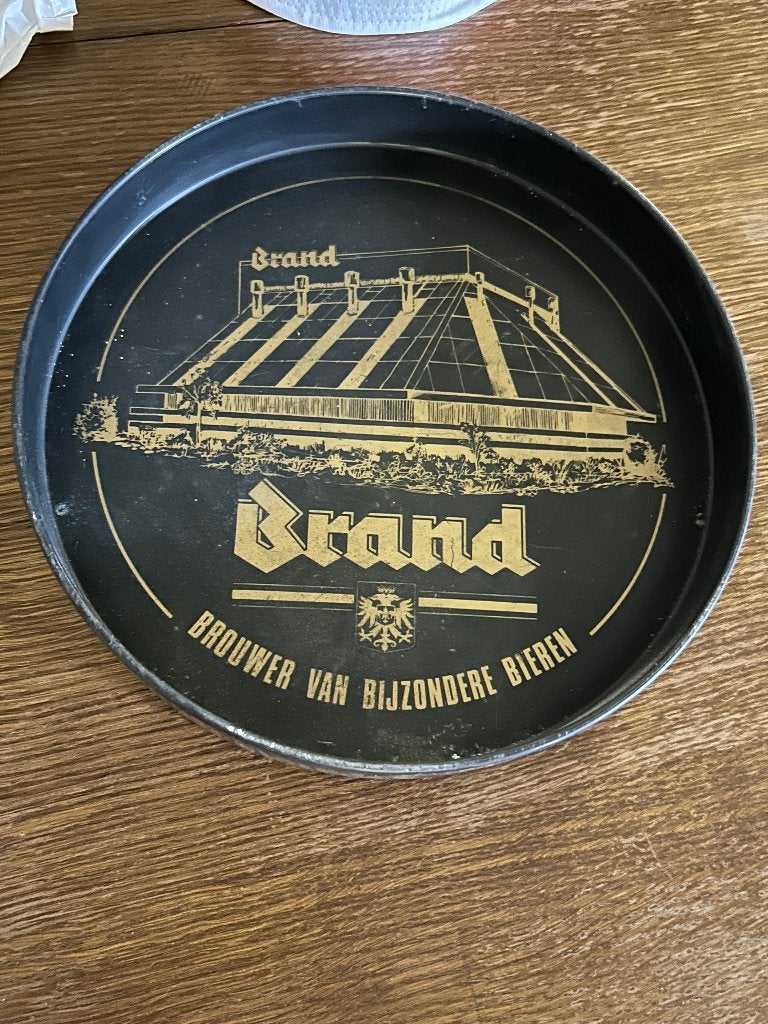 Vintage Brand Bier dienblad - Brouwer van Bijzondere Bieren, Ophalen, Gebruikt, Overige typen, Brand