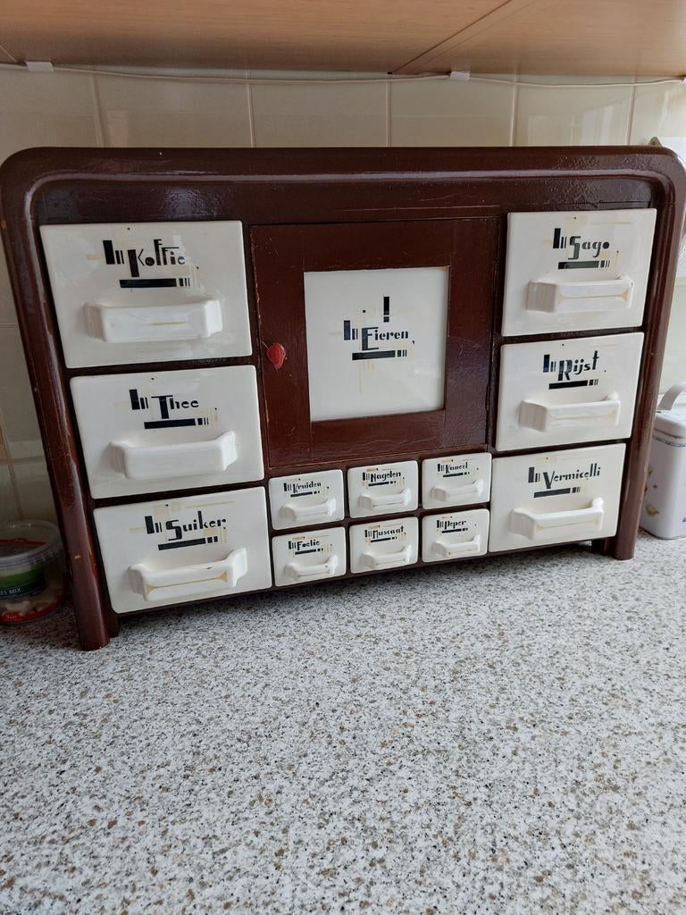 Koffie, thee, eieren, kruidenkast/rek., Ophalen, Gebruikt, 25 tot 50 cm, Minder dan 100 cm