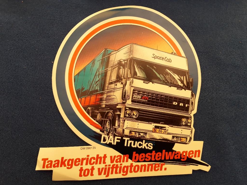 sticker DAF 3600 Ati Space Cab - taakgericht, Verzamelen, Automerken, Motoren en Formule 1, Zo goed als nieuw, Auto's, Ophalen of Verzenden