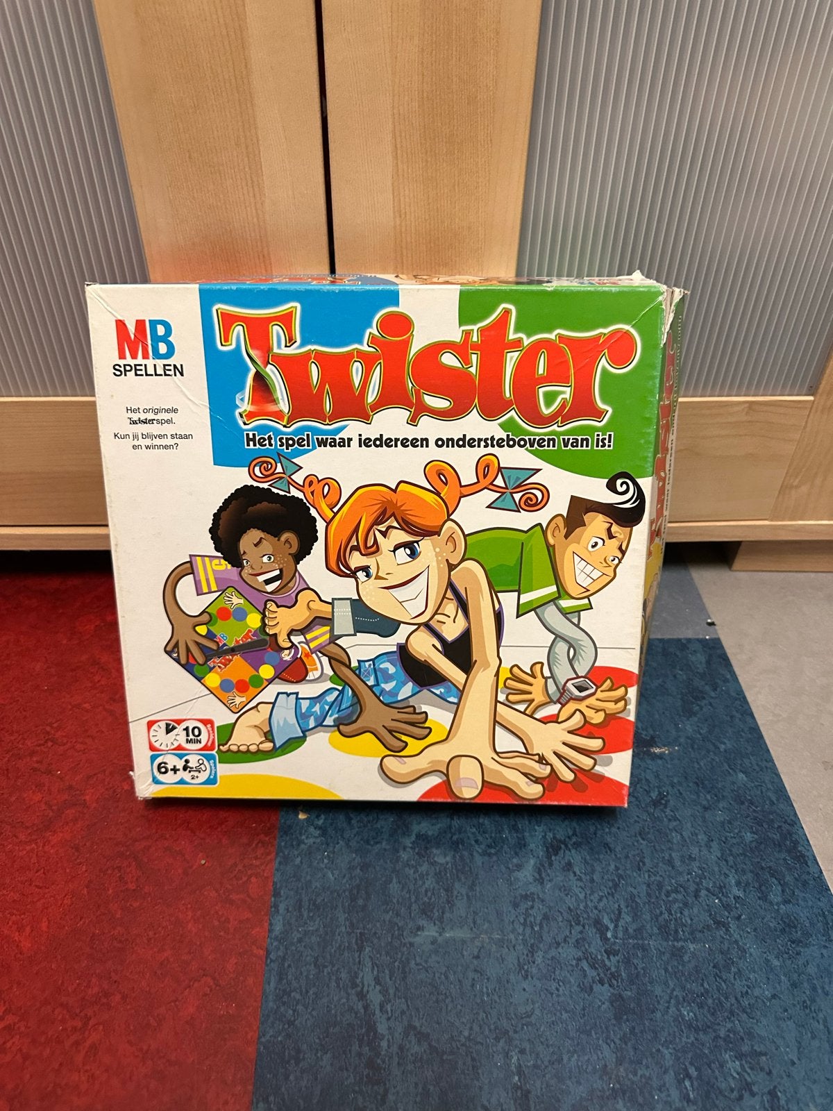Twister spel - Het originele balansspel van MB Spellen, Drie of vier spelers, Ophalen of Verzenden, Gebruikt
