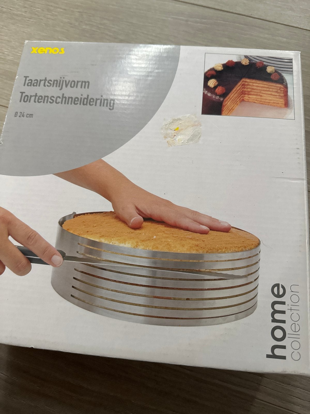 Xenos Taartsnijvorm - Tortenschneidring Ø 24 cm, Overige typen, Ophalen of Verzenden, Metaal, Overige merken