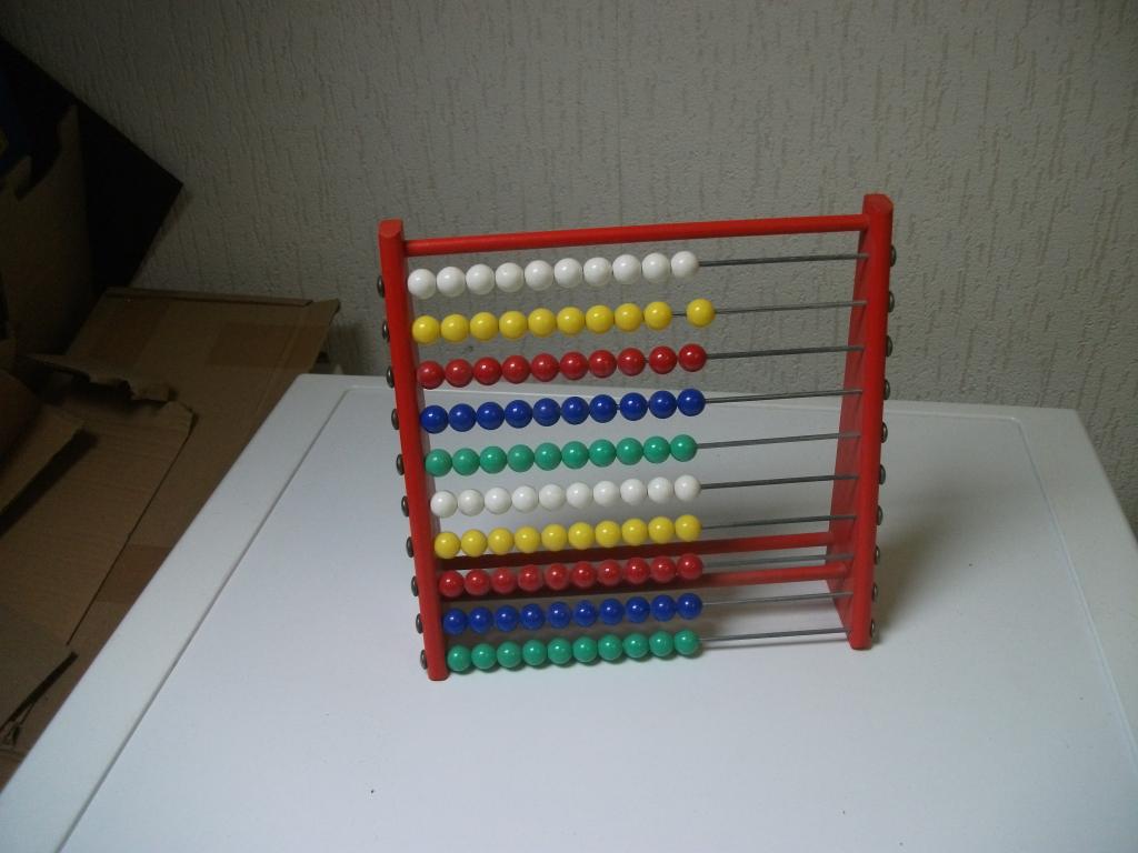 Telraam rood, Kinderen en Baby's, Speelgoed | Houten speelgoed, Ophalen of Verzenden, Gebruikt