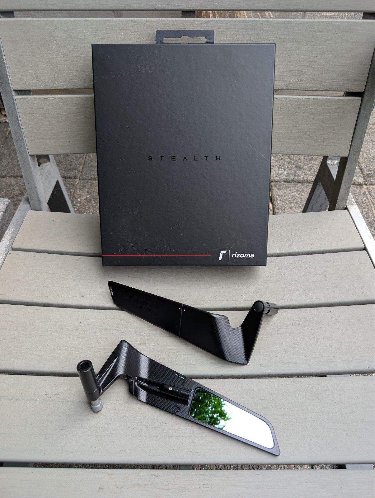 Rizoma Stealth Spiegels + Adapterset Naked Bike, Ophalen of Verzenden, Gebruikt