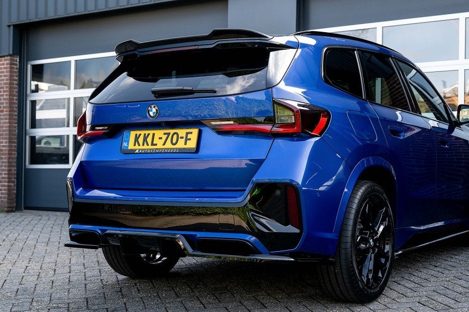 BMW X1 sDrive20i M Sport Pro | Shadow | Driving Ass. Plus |, Gebruikt, Blauw, Alcantara, Hybride Elektrisch/Benzine