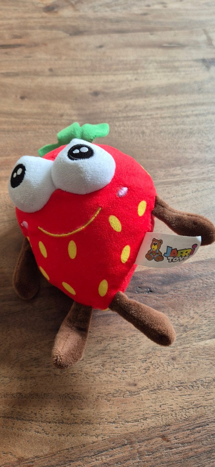 Leuke Jafri Toys Aardbei Knuffel - Zo goed als nieuw, Overige merken, Overige typen, Ophalen of Verzenden, Rood