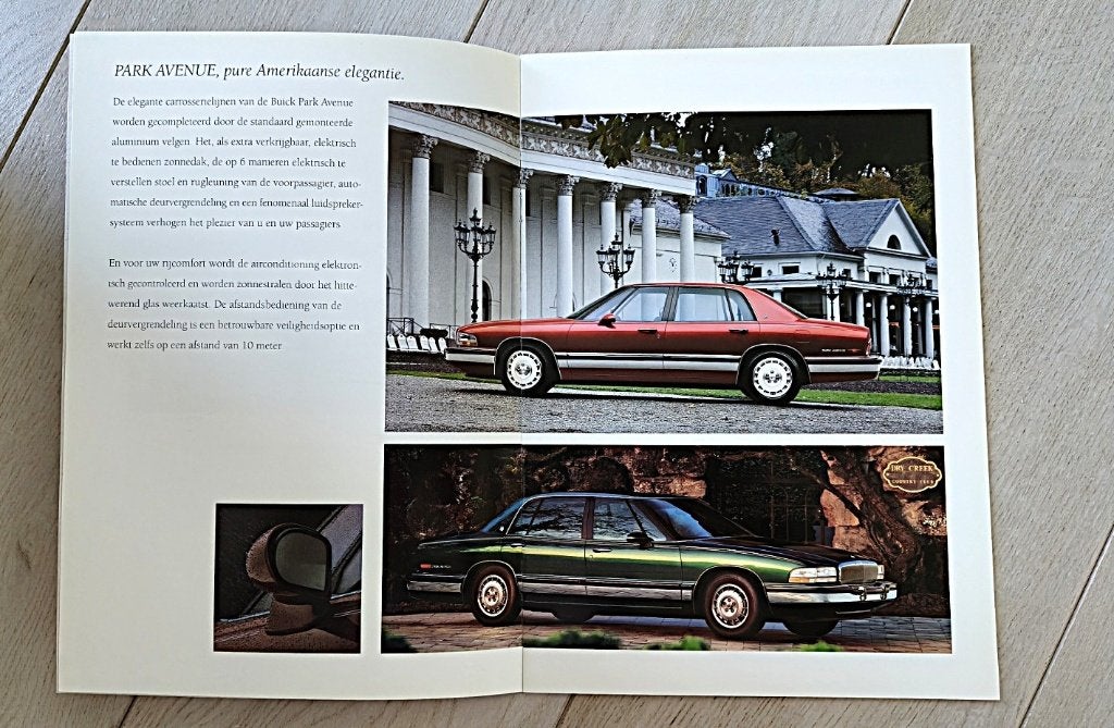 Buick Park Avenue 1994 brochure NL uitgave, Verzenden, Zo goed als nieuw, Overige merken