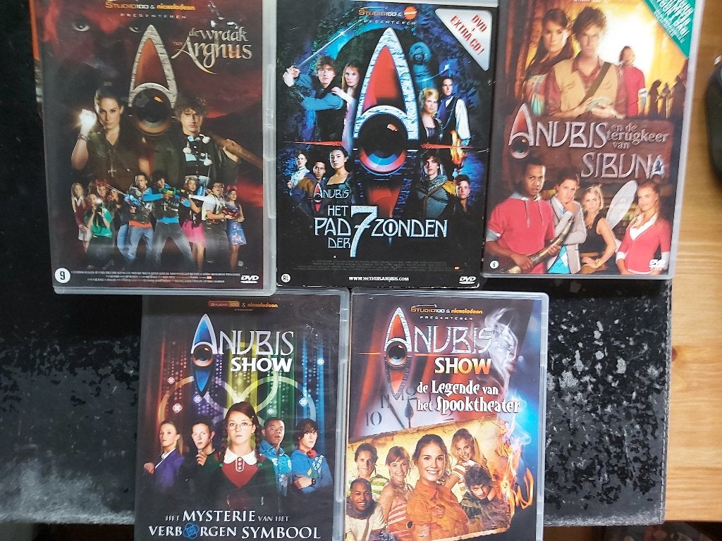 huis van anubis films 5 x, Cd's en Dvd's, Dvd's | Tv en Series, Alle leeftijden, Ophalen of Verzenden, Zo goed als nieuw, Actie en Avontuur