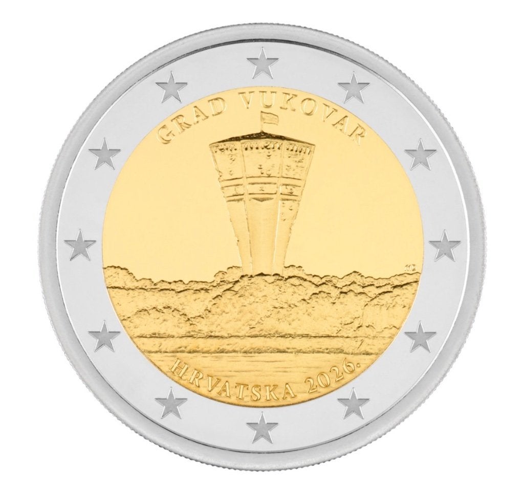 2 euro Kroatië “Vukovar’’ UNC 2026, Verzenden, Overige landen, 2 euro, Losse munt
