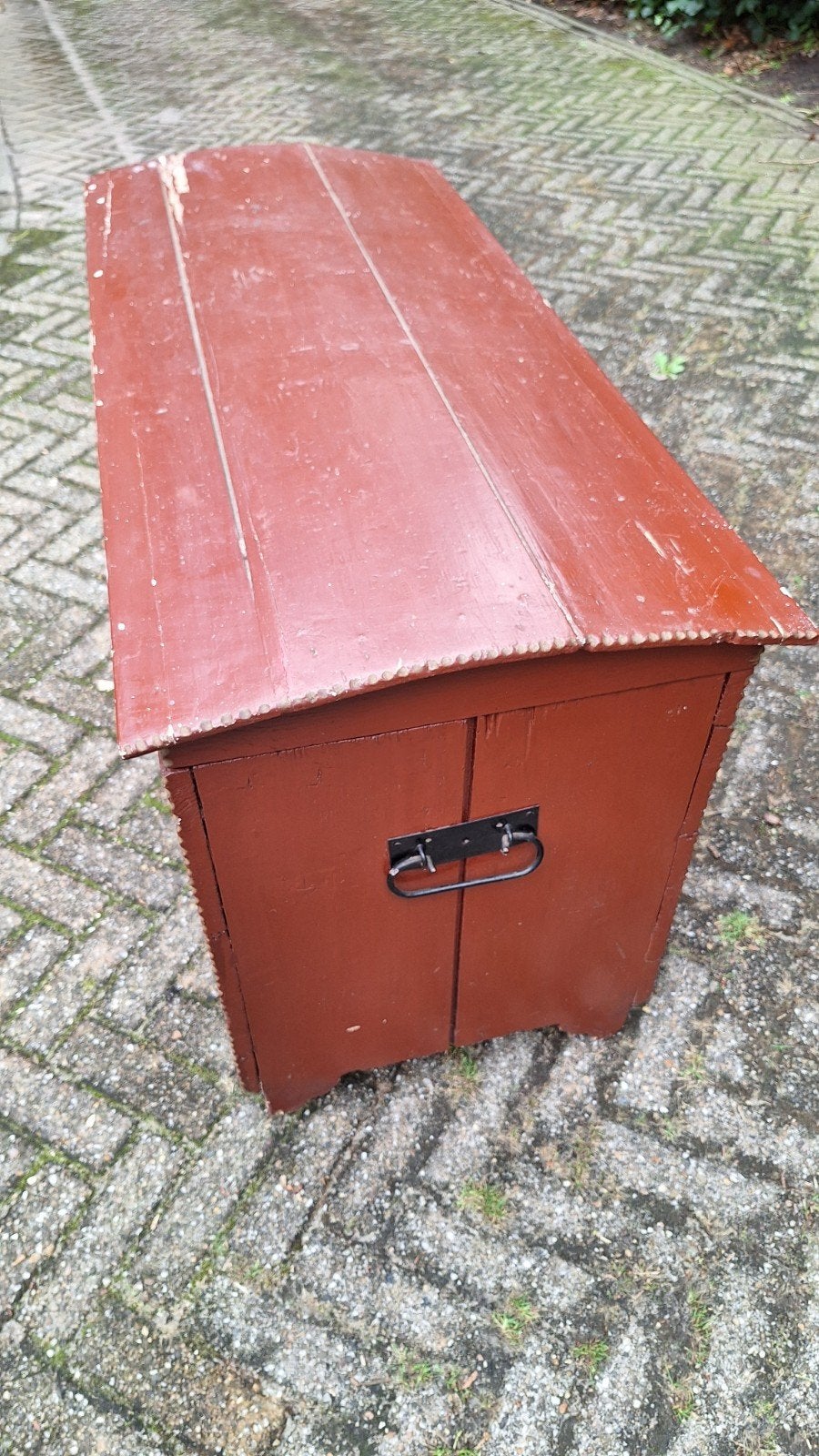 antieke dekenkist, Ophalen, Gebruikt, 50 tot 100 cm