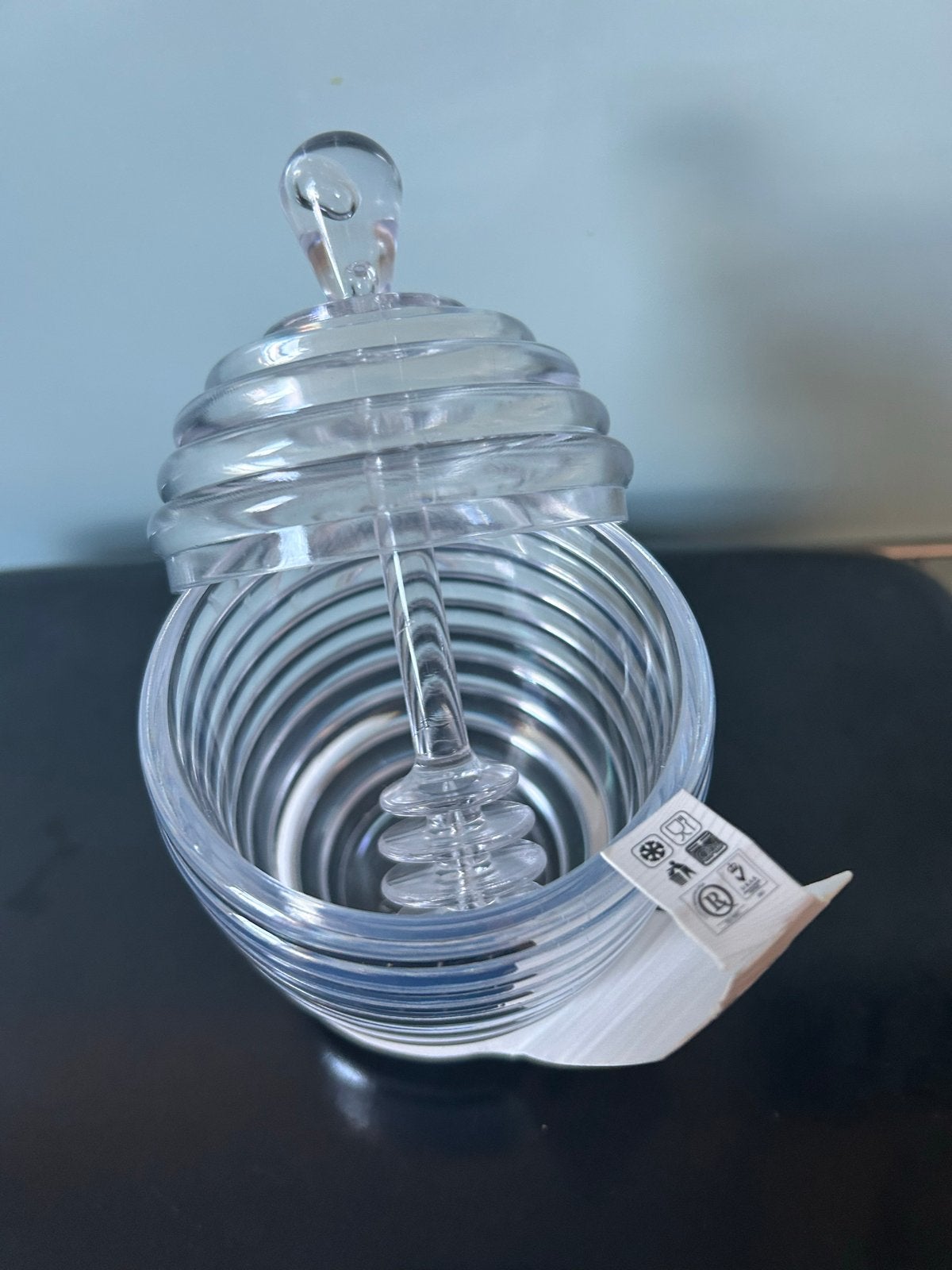 Honingpot met lepel - Freecook - Nieuw, Kunststof, Nieuw, Ophalen of Verzenden, Voorraadpot