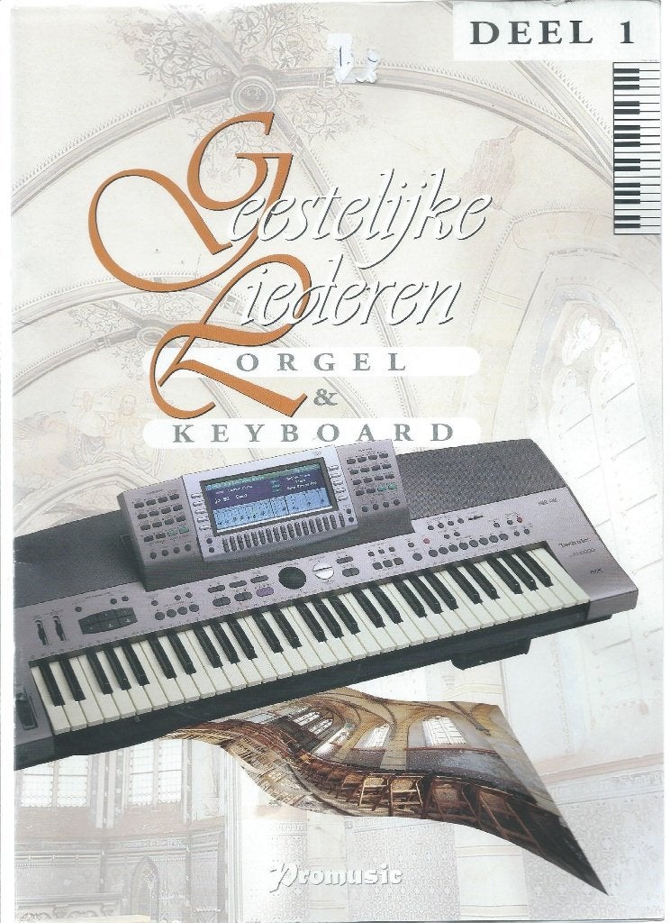 Geestelijke Liederen voor orgel en keyboard deel 1, Gebruikt, Keyboard, Verzenden, Thema