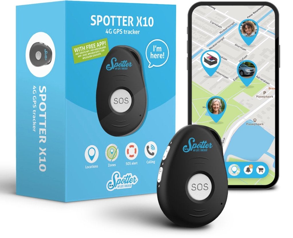Spotter X10 4G GPS Tracker met SOS-functie, Ophalen, Zo goed als nieuw